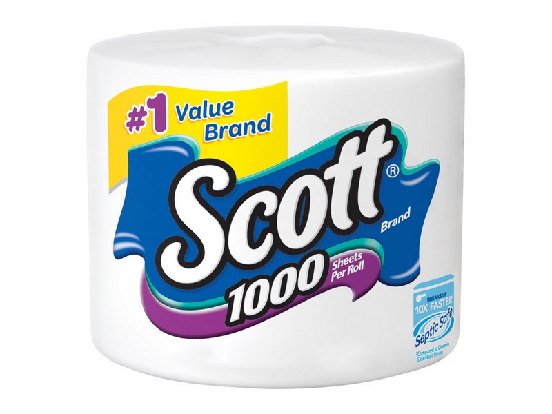 Scott Toilet Paper 1 Rolls 1000 sheet 104.8 ft.