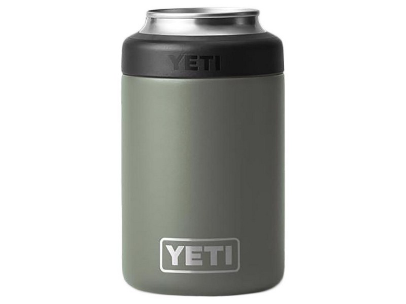 YETI Rambler 12 oz Colster Camp Green BPA Free Can Insulator