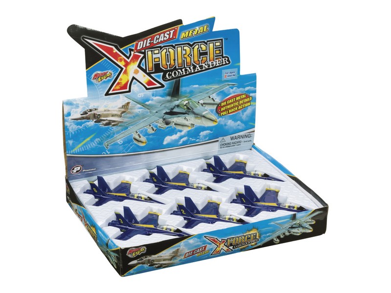 Toysmith Angel Jet Toy Die Cast Metal Blue