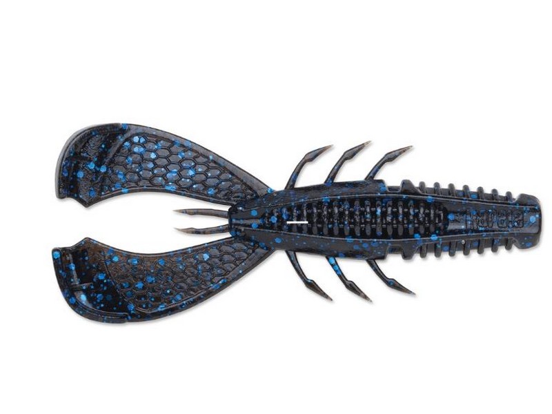 Rapala CrushCity Cleanup Craw 3.5"  Black Blue Flake