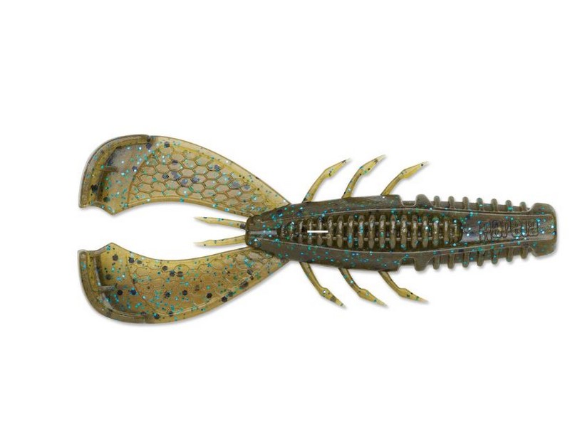 Rapala CrushCity Cleanup Craw 3.5" Green Pumpkin Blue Flake