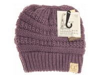Kids Solid Classic CC Beanie Tail Violet