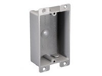 EZ Box Shallow Flanged PVC Electrical Box 8.0 Cu In 2-3/8"X3-1/2"X1-1/4" 1