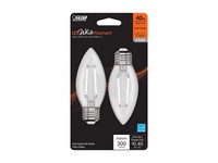 Feit White Filament B10 E26 (Medium) Filament LED Bulb Soft White 40 Watt