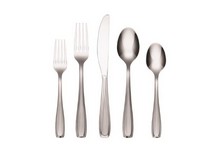 Cambridge Waylen Sand Silver Stainless Steel Casual Flatware Set 20 pc