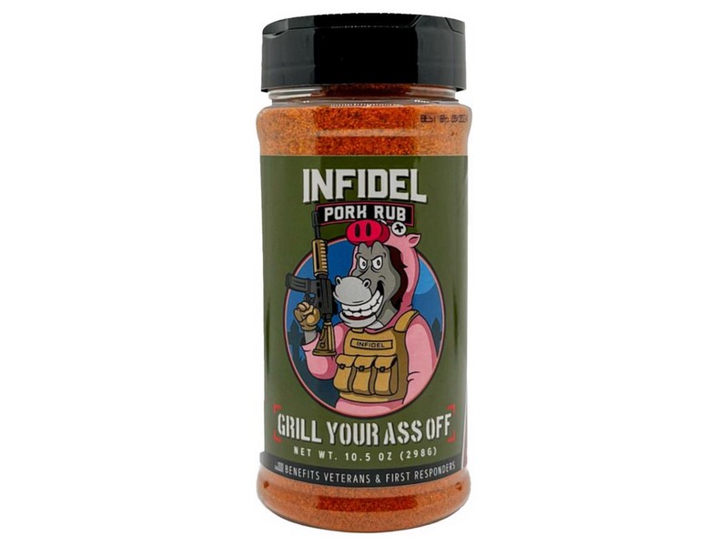 Grill Your Ass Off Infidel Pork Bar-B-Q Rub/Seasoning 10.5 oz