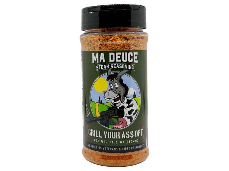 Grill Your Ass Off Ma Deuce Steak BBQ Seasoning 12.5 oz