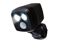 Handy Brite Motion-Sensing Battery Powered LED Black Spotlight