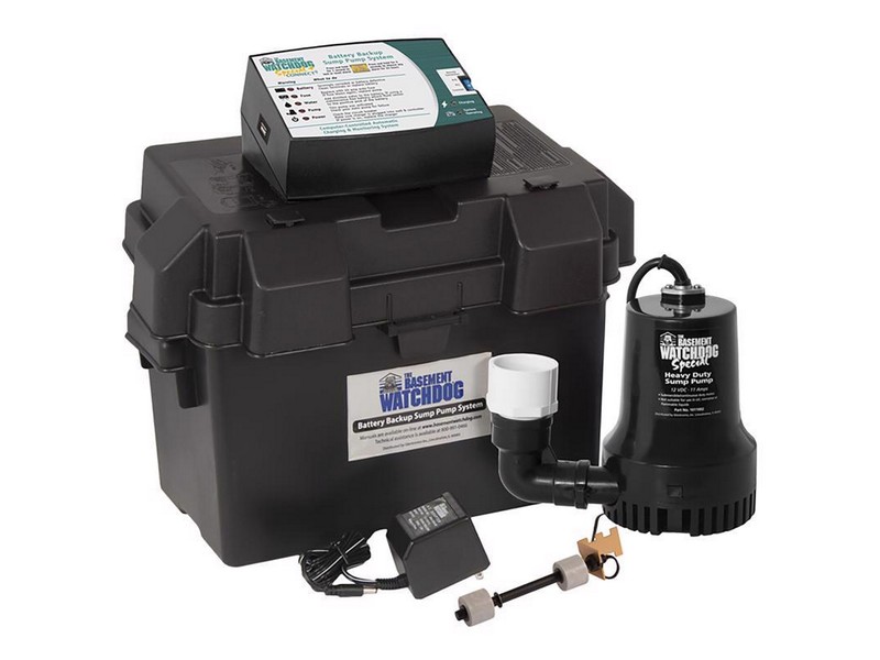 The Basement Watchdog 1/3 HP 2,600 gph Thermoplastic Dual Reed Switch Battery Backup Sump Pump