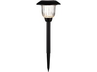 Living Accents Black Solar Powered 0.2 W LED Pathway Light 1 pk