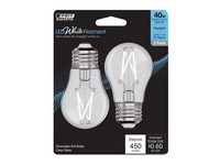 Feit White Filament A15 E26 (Medium) Filament LED Bulb Daylight 40 Watt
