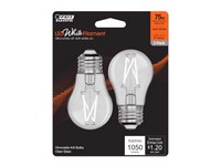 Feit White Filament A15 E26 (Medium) Filament LED Bulb Soft White 75 Watt