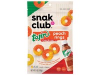 Snak Club Tajin Chili and Lime Peach Rings 5 oz Bagged
