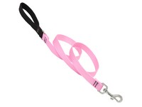 Lupine Pet Basic Solids Pink Pink Nylon Dog Leash