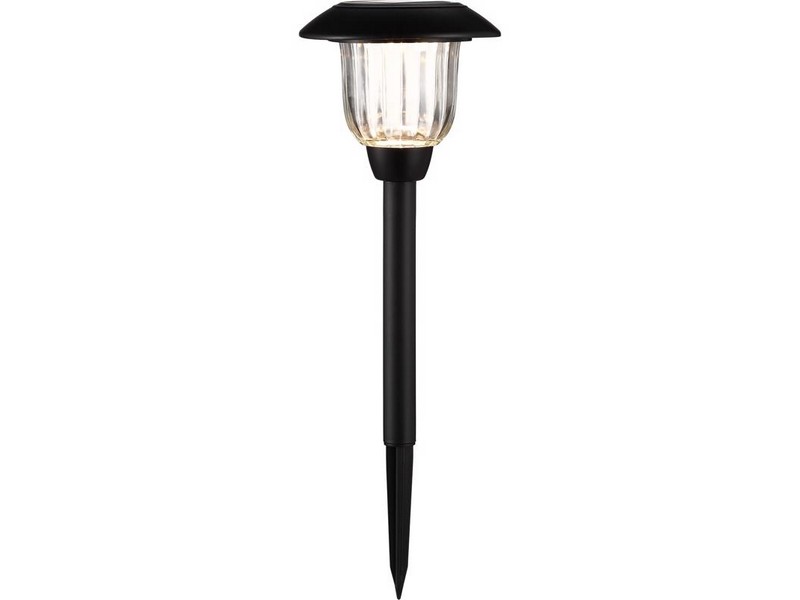 Living Accents Black Solar Powered 0.2 W LED Pathway Light 1 pk