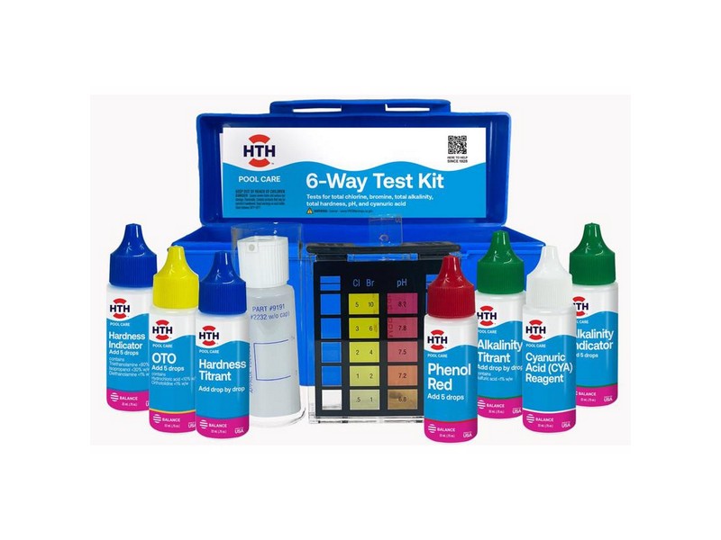 HTH Liquid 6-Way Test Kit 6 ct