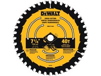 DeWalt 7-1/4 in. D X 5/8 in. S Tungsten Carbide Circular Saw Blade 40 teeth 1 pk