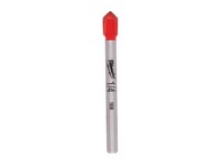 Milwaukee 1/4 in. X 2.25 in. L Carbide Tipped Glass/Tile Drill Bit Round