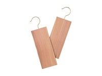 Whitmor 11.63 in. L Brown Wood Hanger Holder 5 lb. cap. 2 pk