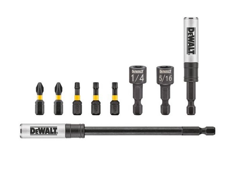 DeWalt FlexTorq Hex 1/4 in. S Impact Driver Bit Set 9 pc