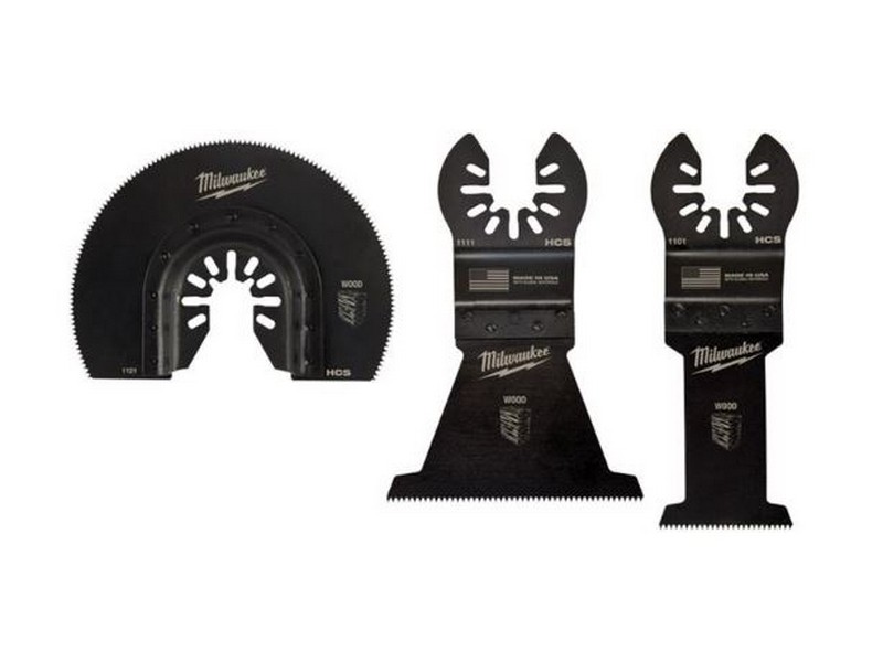 Milwaukee High Carbon Steel Open-Lok Oscillating Wood Blade 3 pk