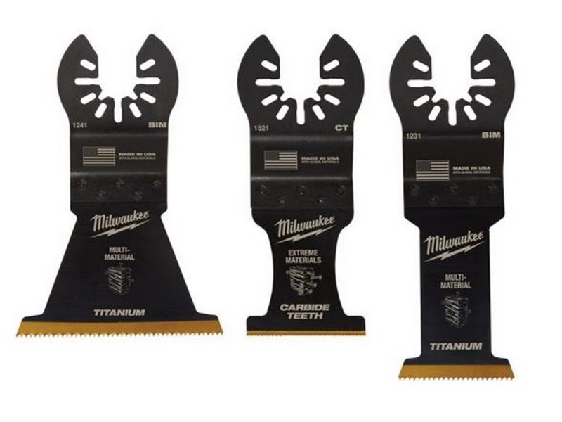 Milwaukee Open-Lok High Carbon Steel Oscillating Blade Set Multi-Material 3 pk