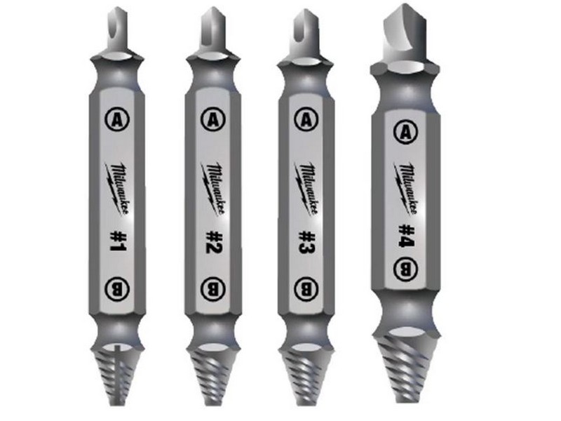 Milwaukee Steel Screw Extractor Set 4 pc