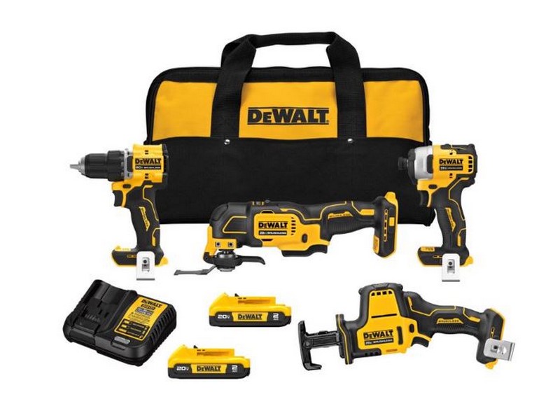 DeWalt 20V MAX Atomic Cordless Brushless 4 Tool Combo Kit