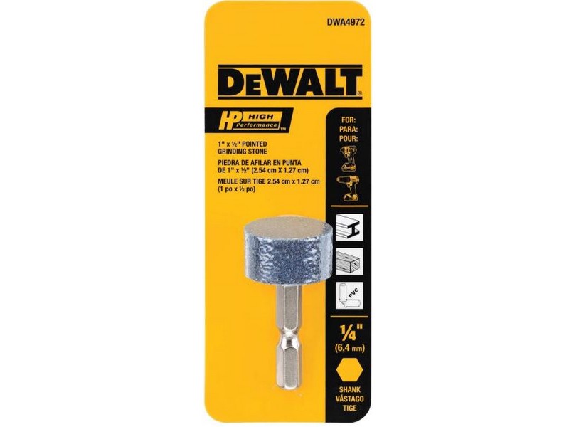 DeWalt HP 1/2 in. D Aluminum Oxide Cylindrical Grinding Point Cylinder 1 pk