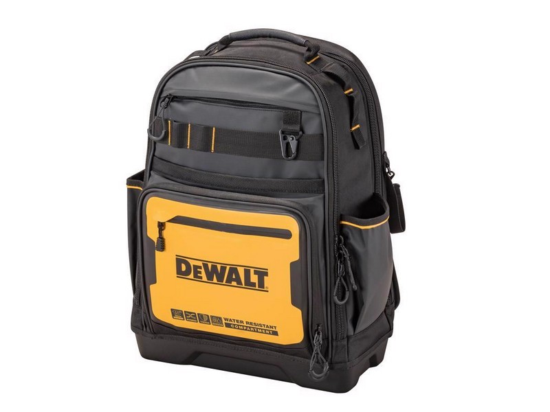 DeWalt Polyester/Tarpaulin Pro Backpack Tool Bag 43 pocket Black/Yellow 1