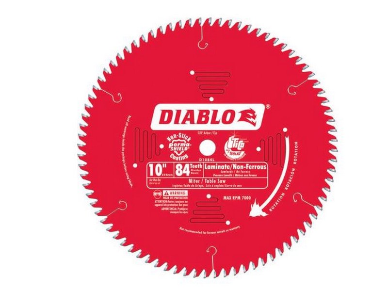 Diablo 10 in. D X 5/8 in. S Carbide Tip Metal and Laminate Blade 84 teeth