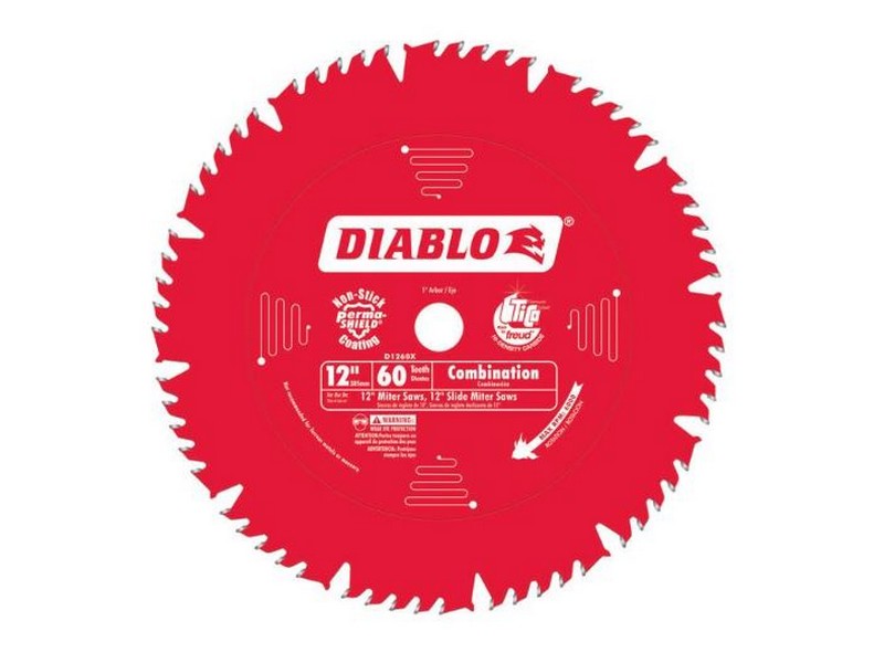 Diablo 12 in. D X 1 in. S Carbide Tip Circular Saw Blade 60 teeth