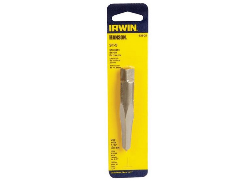 Irwin Hanson 3/8 in. S X 3/8 in. D Carbon Steel Straight Screw Extractor 7 in. 1 pc