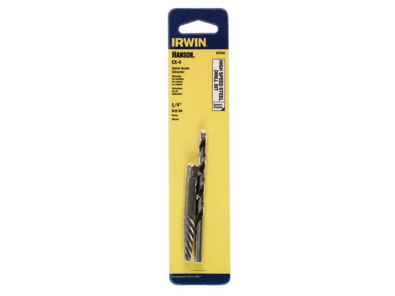 Irwin Hanson 1/4 in. S X 1/4 in. D High Speed Steel Drill Bit Extractor Set 6 in. 1 pc