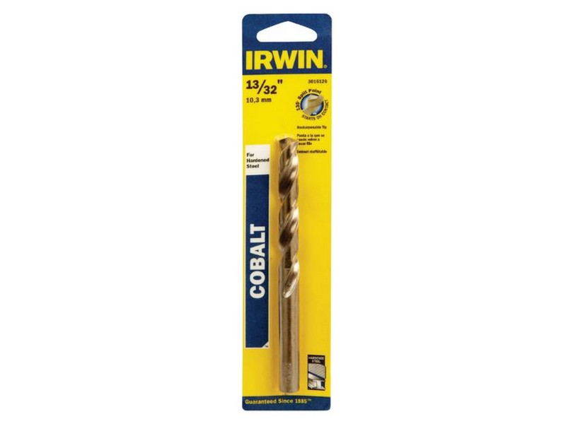 Irwin 13/32 in. S X 5-1/4 in. L Cobalt Steel Drill Bit 1 pc