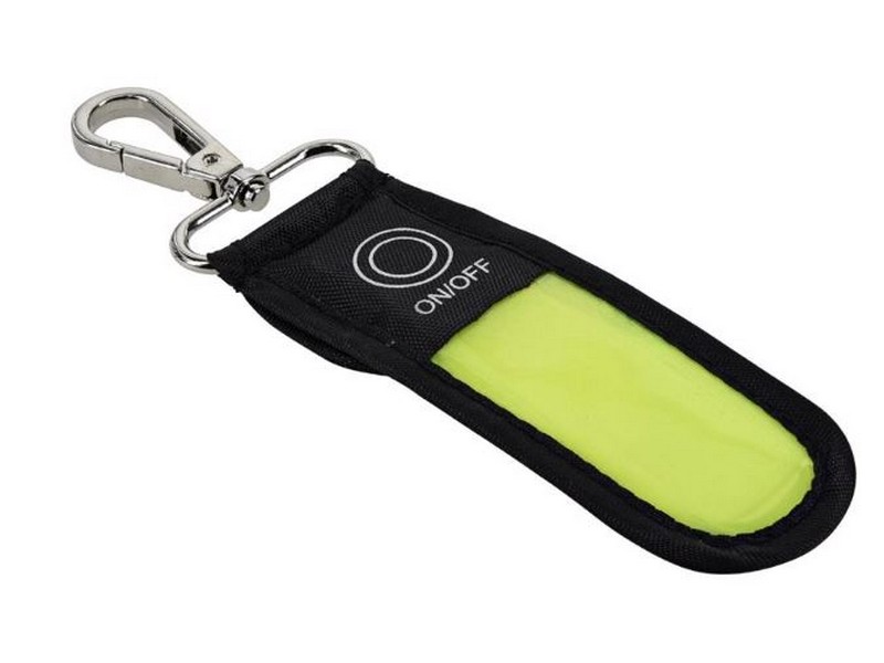 Hillman Nylon Multicolored Clip/Hook Keychain w/LED Light