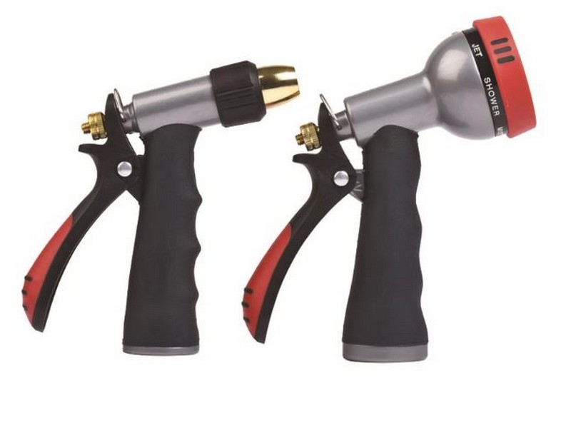 Home Plus 7 Pattern Adjustable Multi-Pattern Metal Hose Nozzle Set