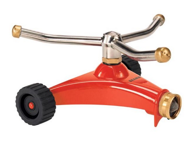 Dramm ColorStorm Metal Wheeled Base Whirling Sprinkler 1134 sq ft