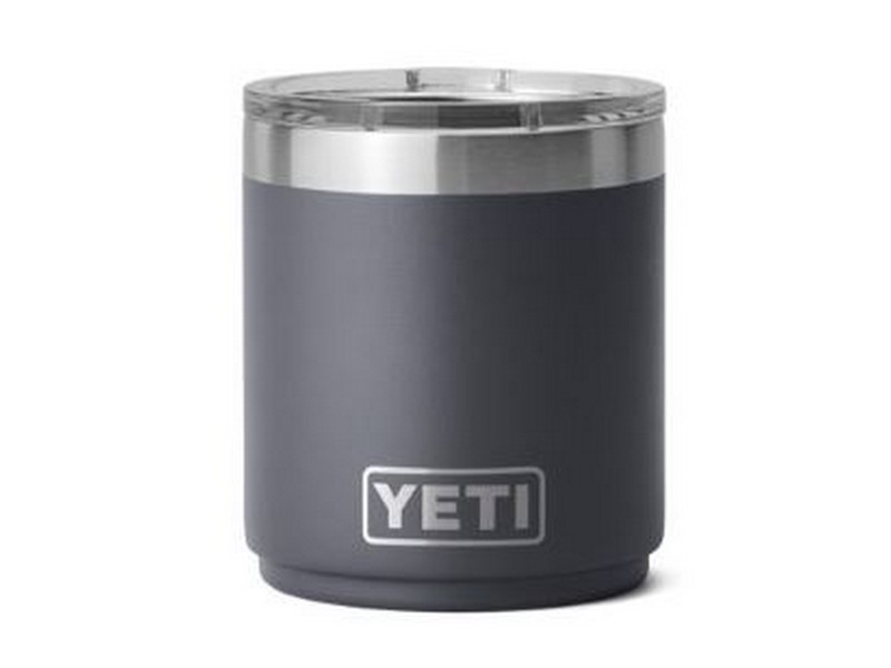 YETI Rambler 10 oz Lowball 2.0 Charcoal BPA Free Tumbler with MagSlider Lid