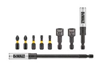 DeWalt FlexTorq Hex 1/4 in. S Impact Driver Bit Set 9 pc