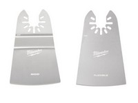 Milwaukee Open-Lok 2 in. S X 2-1/4 in. W Stainless Steel Flexible Scraper Blade 2 pc