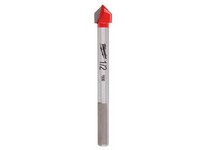 Milwaukee 1/2 in. X 3.75 in. L Carbide Tipped Glass/Tile Drill Bit 3-Flat