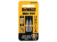 DeWalt Max Fit Square #1 X 1 in. L Screwdriver Bit Set Steel 2 pk