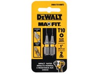 DeWalt Max Fit Torx #10 X 1 in. L Screwdriver Bit Set Steel 2 pk