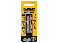 DeWalt Max Fit Phillips #1 X 2 in. L Screwdriver Bit Set Steel 2 pk