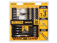 DeWalt Max Fit Assorted Screwdriving Bit Set S2 Tool Steel 35 pc