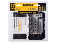 DeWalt Black & Gold High Speed Steel Impact Ready Drill Bit Set Hex Shank 17