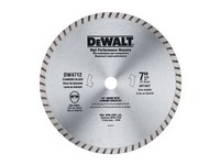 DeWalt 7 in. D X 5/8 in. S Diamond Wet/Dry Continuous Turbo Rim Saw Blade 1 pk