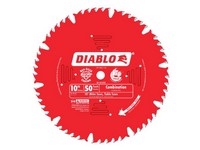 Diablo 10 in. D X 5/8 in. S Carbide Tip Combination Saw Blade 50 teeth 1 pk
