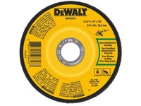 DeWalt 4-1/2 in. D X 1/4 in. thick T X 7/8 in. S Masonry Grinding Wheel 1 pc